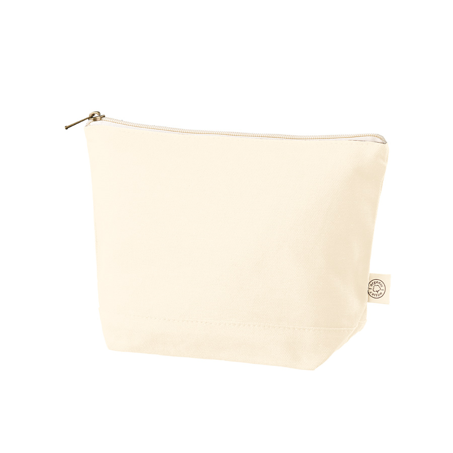 オーガニックコットンキャンバスデイリーポーチ（M）　ナチュラル