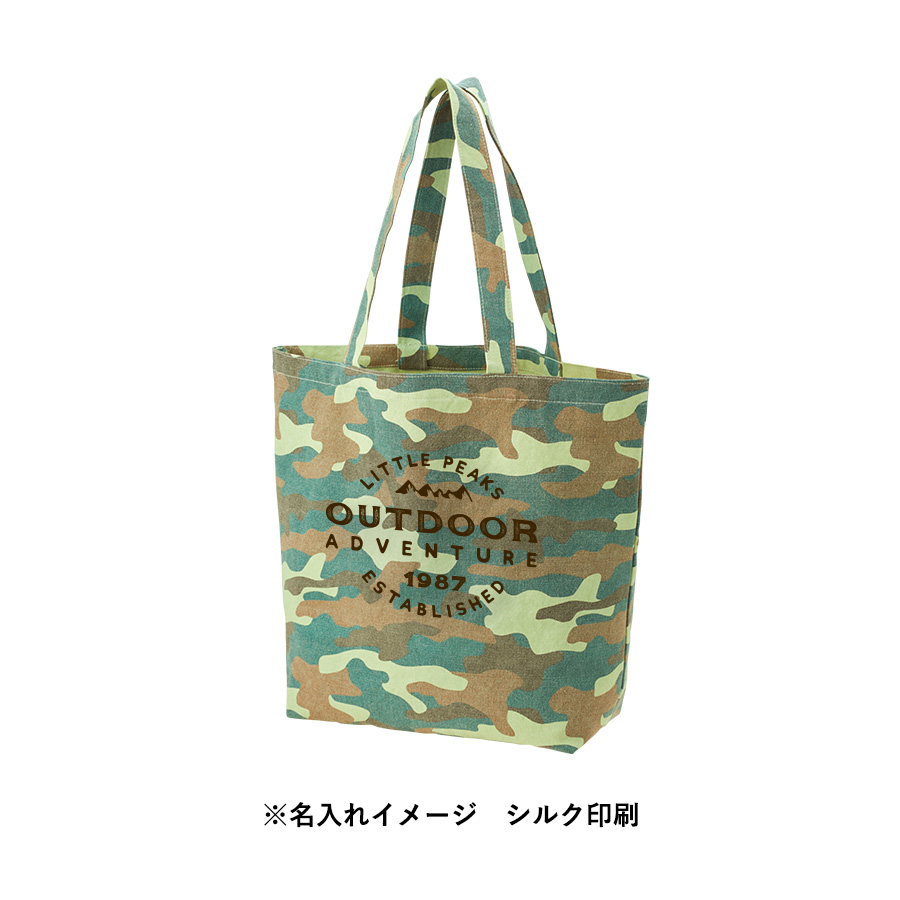 ライトウォッシュキャンバストート（L）　カモフラージュ