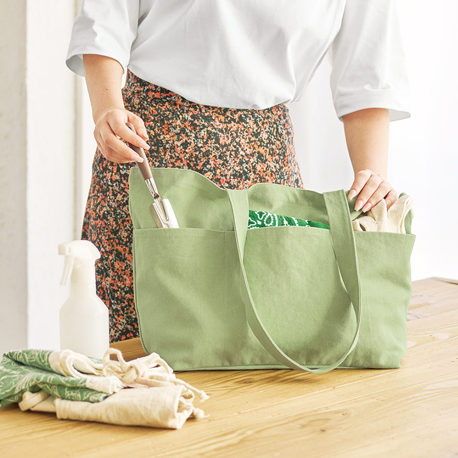 ライトウォッシュキャンバスツールトート（L）