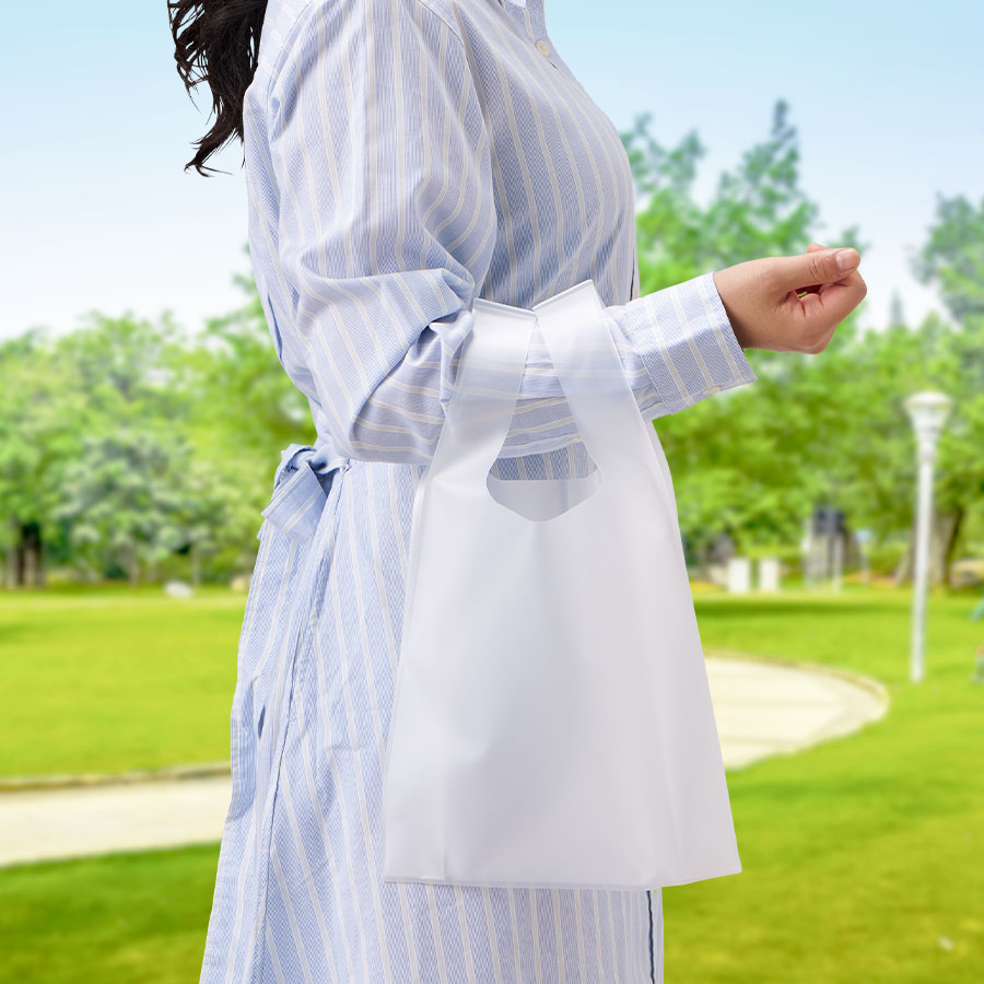 TR-1329-004【アウトレット】EVAマルシェバッグ（S）　クリア