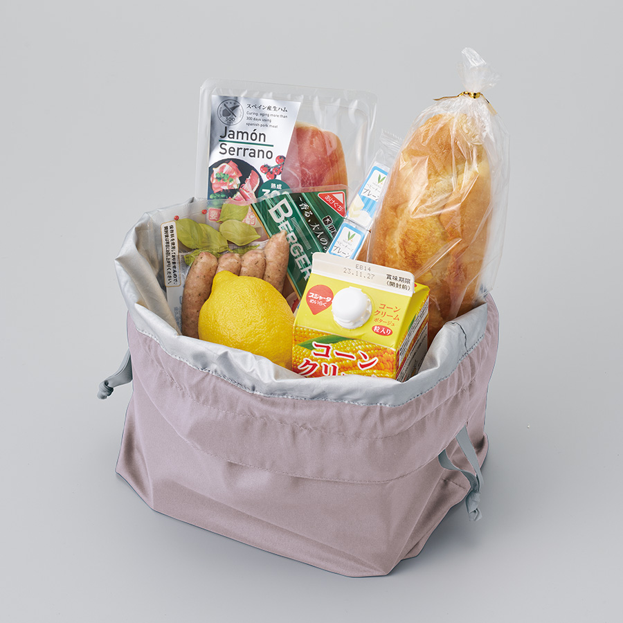 クルリト　コンパクトクーラー巾着バッグ