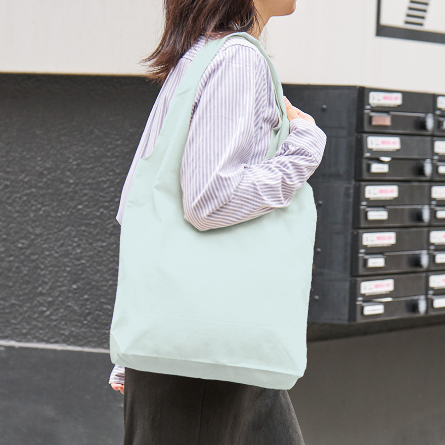 厚手コットンショルダーハンドルトート（M）