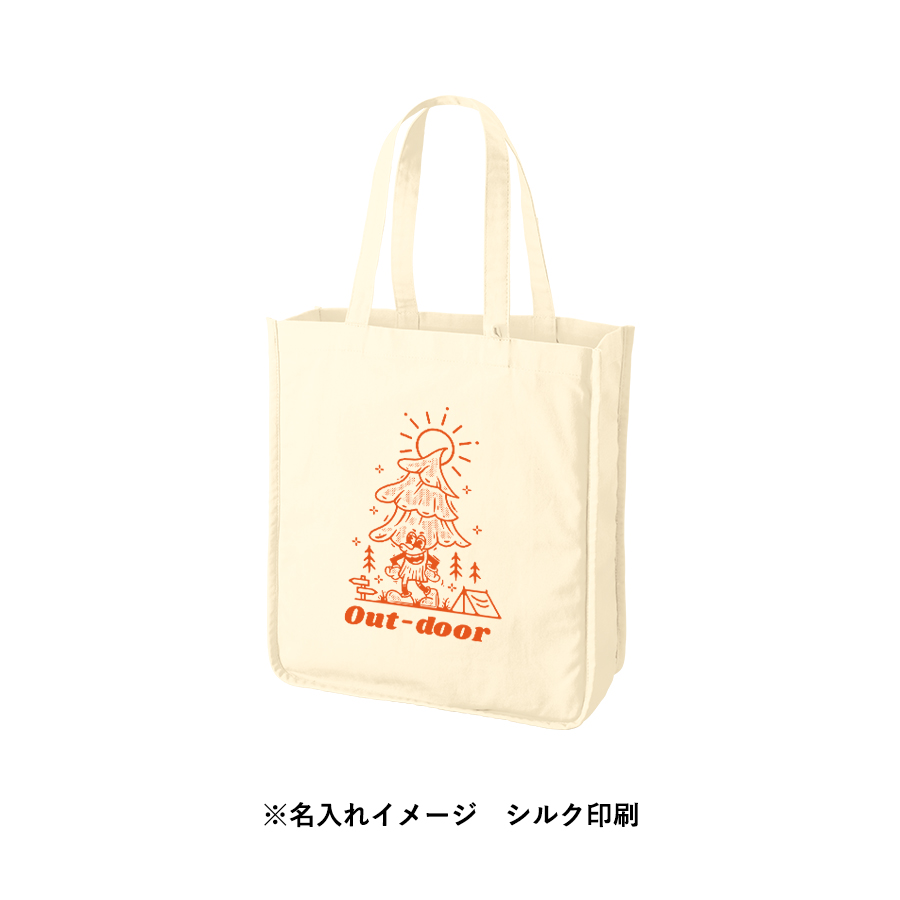 キャンバスホリデースクエアトート仕切りポケット付ver.2　ナチュラル