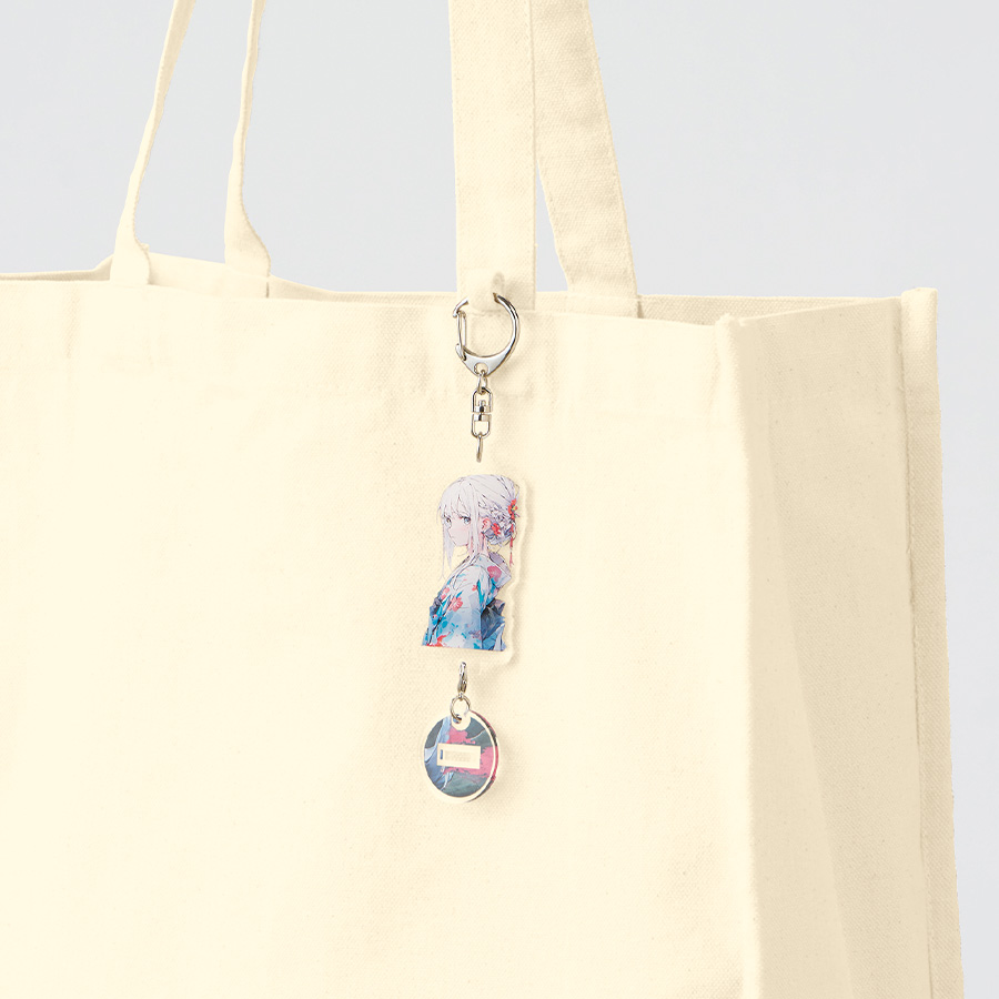 キャンバスホリデースクエアトート仕切りポケット付ver.2　ナチュラル