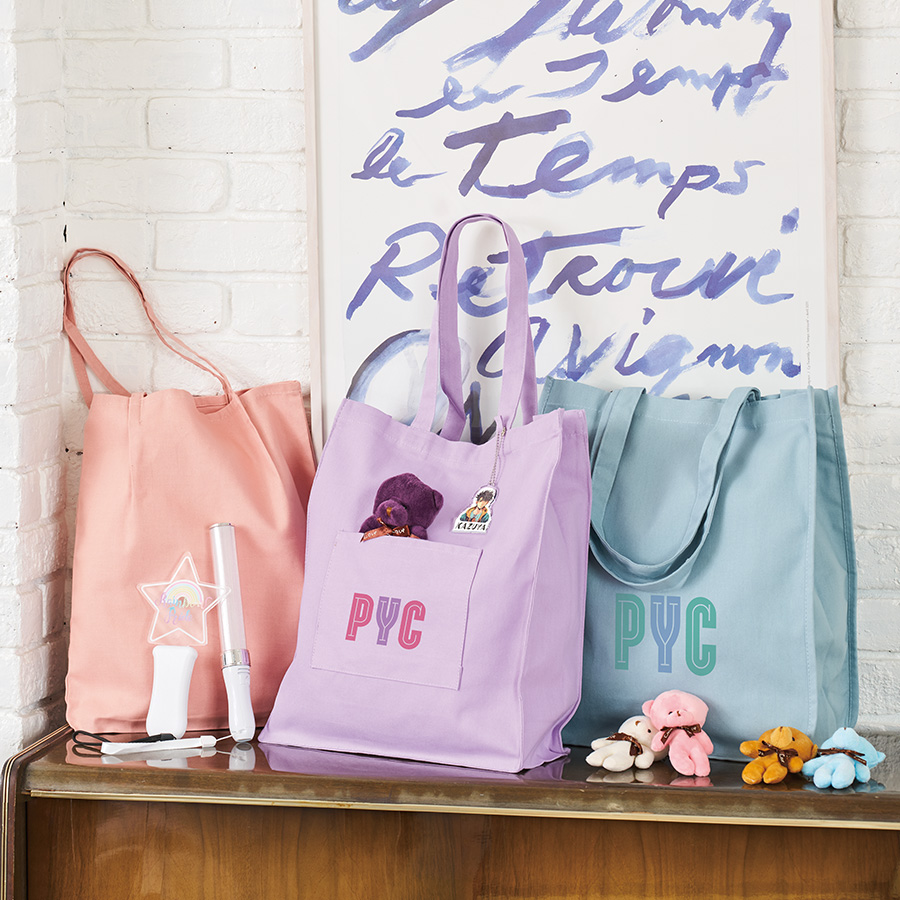 キャンバスホリデースクエアトート仕切りポケット付ver.2