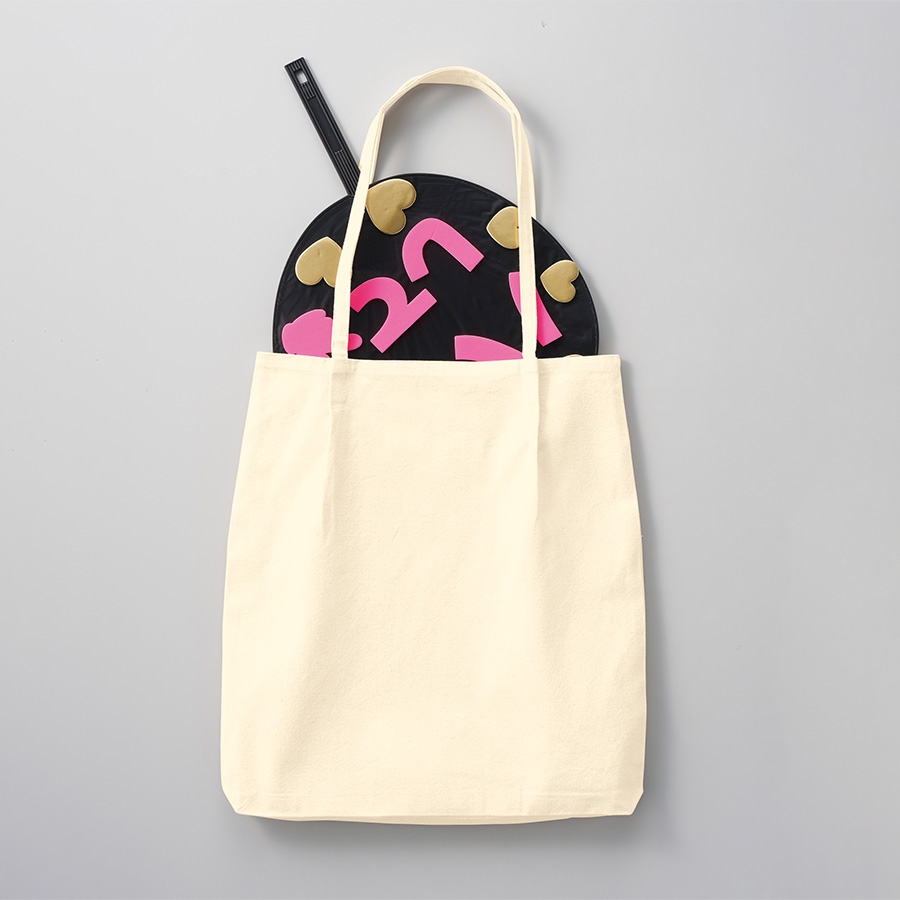 つまみハンドルキャンバストート　ナチュラル