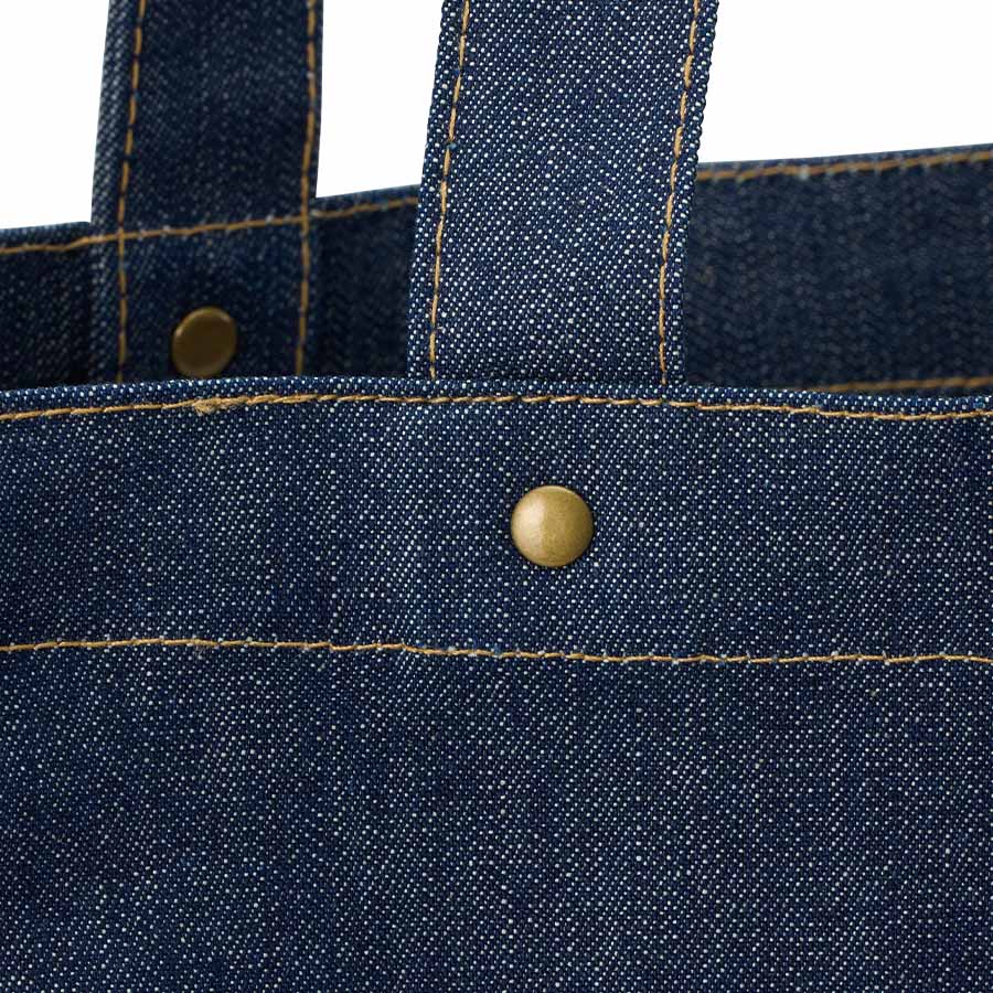 デニムボックススタッズトート　インディゴ