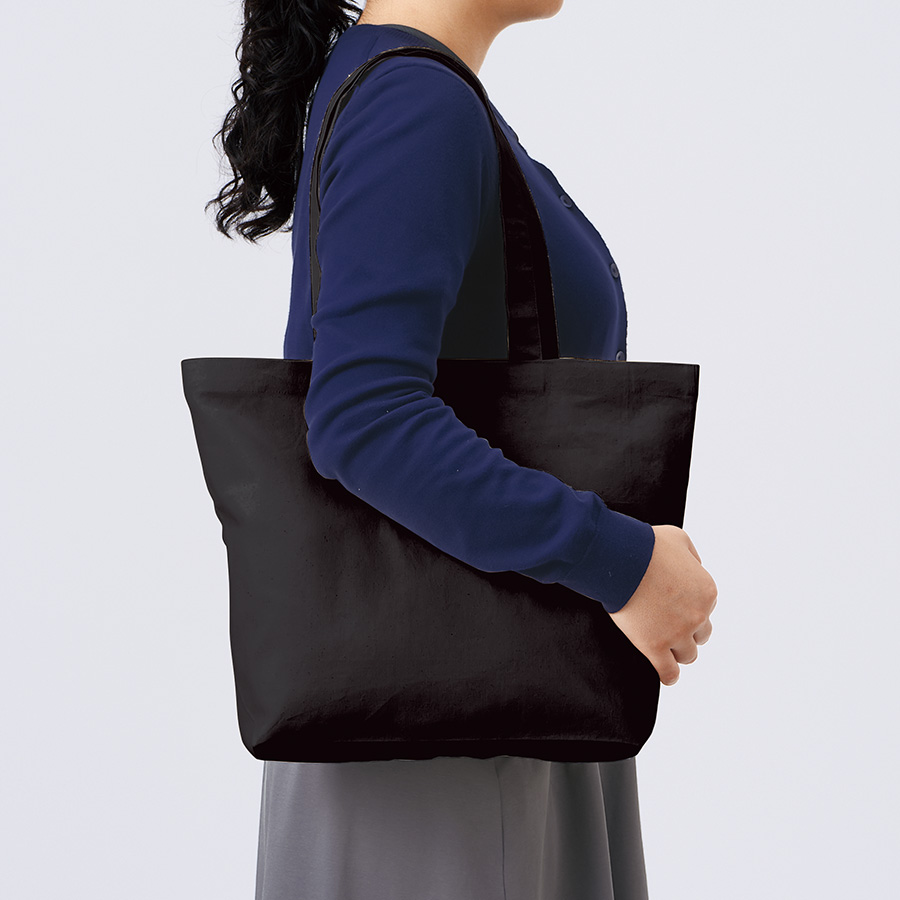 厚手コットンベーシックトート（M）ワイド