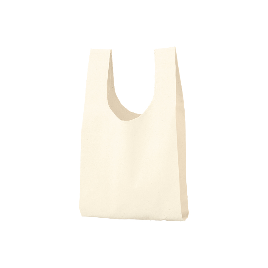 厚手コットンマルシェバッグ（S）　ナチュラル