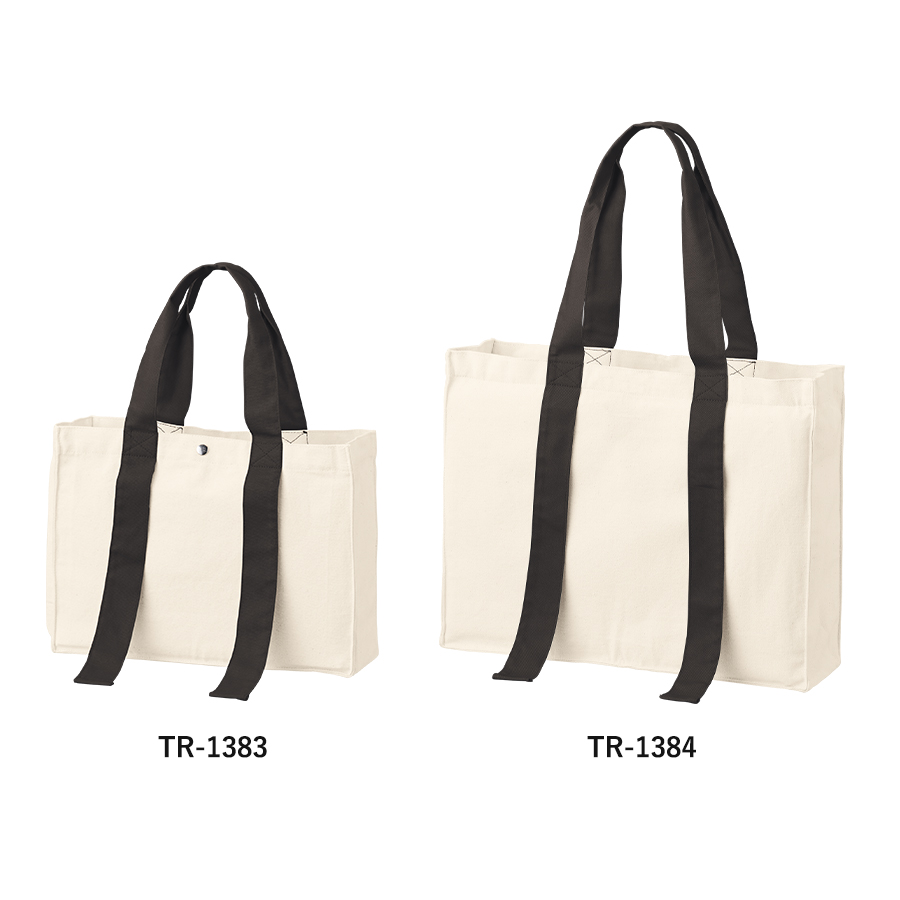 キャンバスカラーハンドルスクエアキャリーオントート