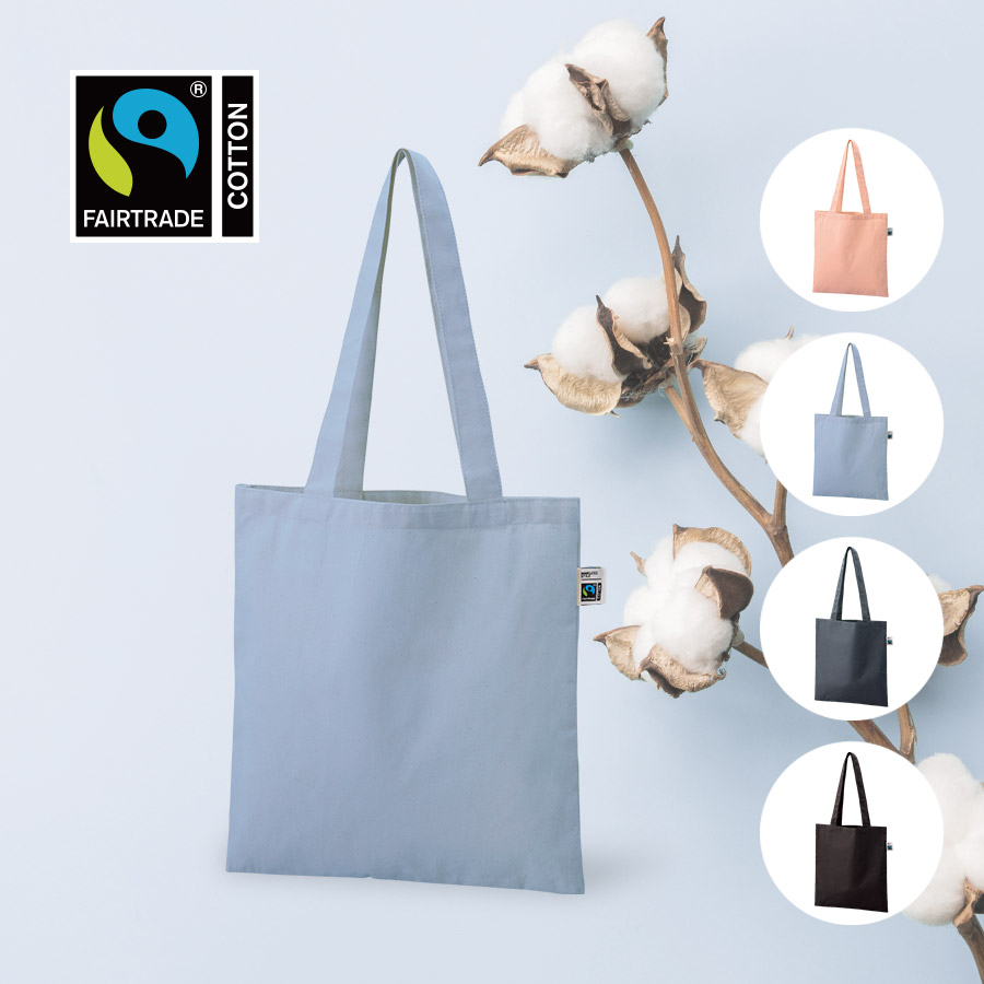 フェアトレードコットンカジュアルフラットバッグ（M）