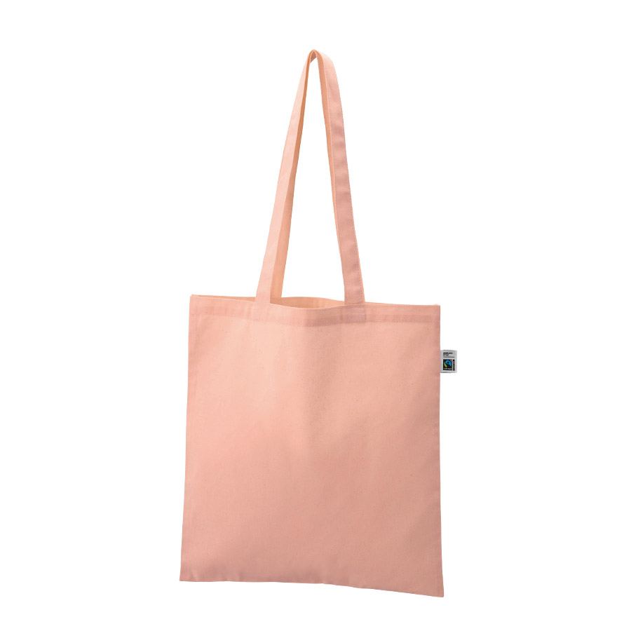 フェアトレードコットンカジュアルフラットバッグ（L）