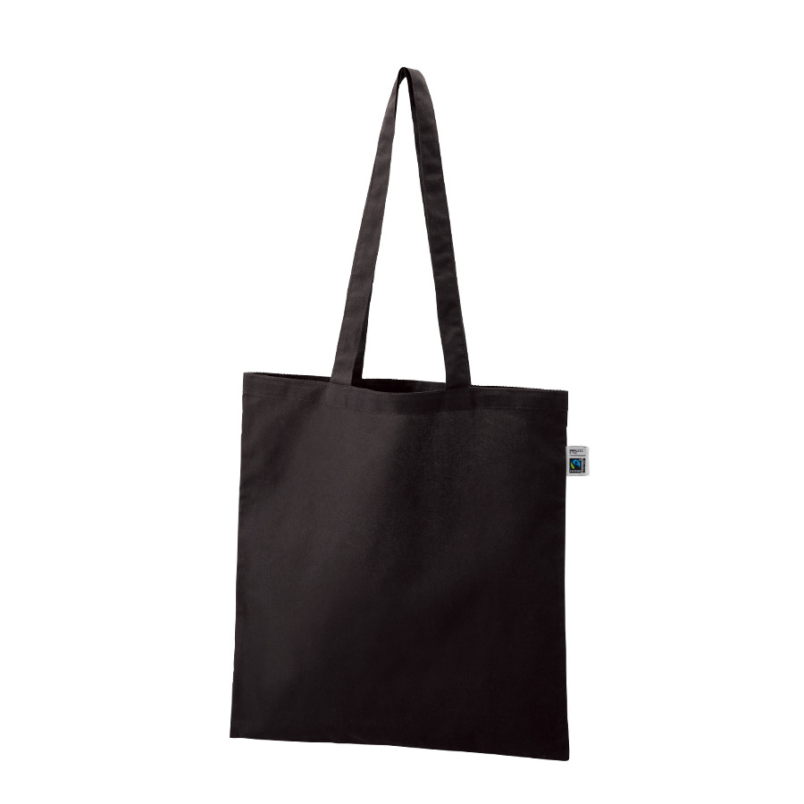 フェアトレードコットンカジュアルフラットバッグ（L）