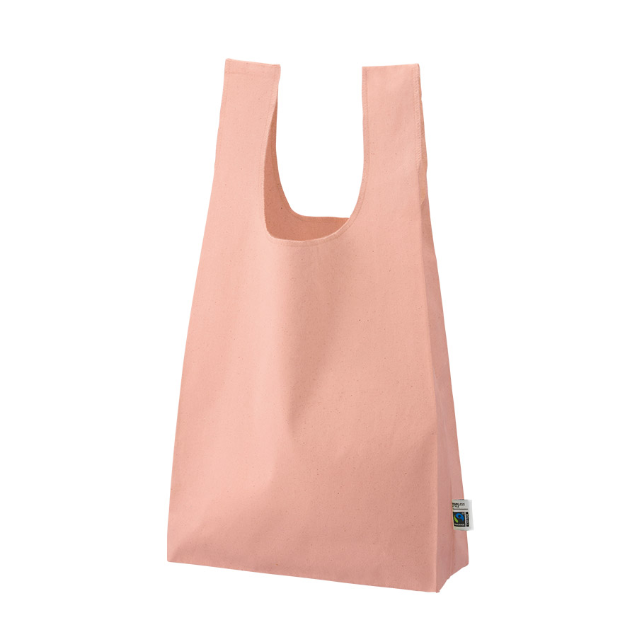 フェアトレードコットンマチ付マルシェバッグ