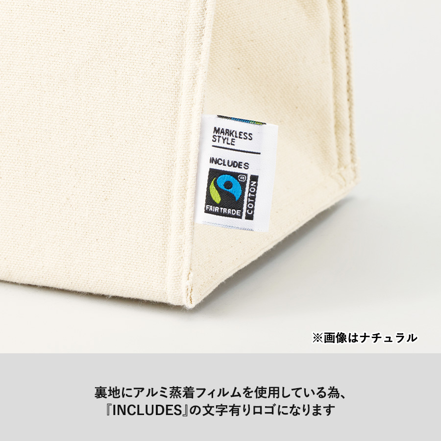 フェアトレードコットンスクエア保冷トート（M）
