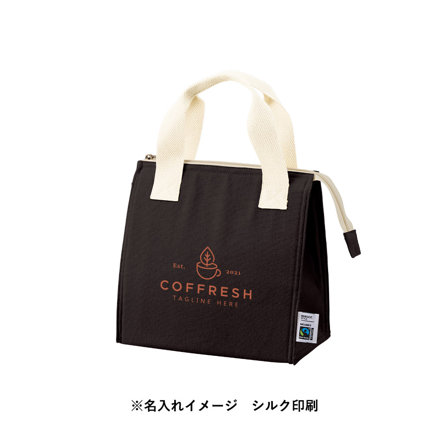 フェアトレードコットンスクエア保冷トート（S）