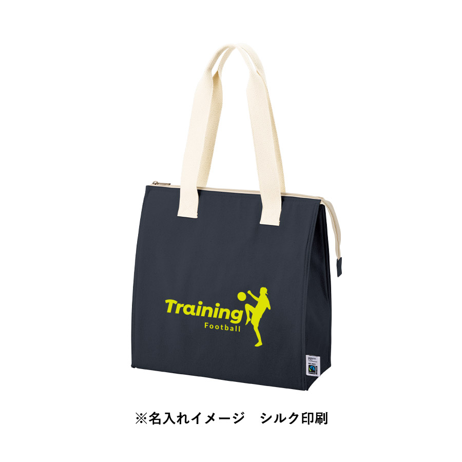 フェアトレードコットンスクエア保冷トート（M）