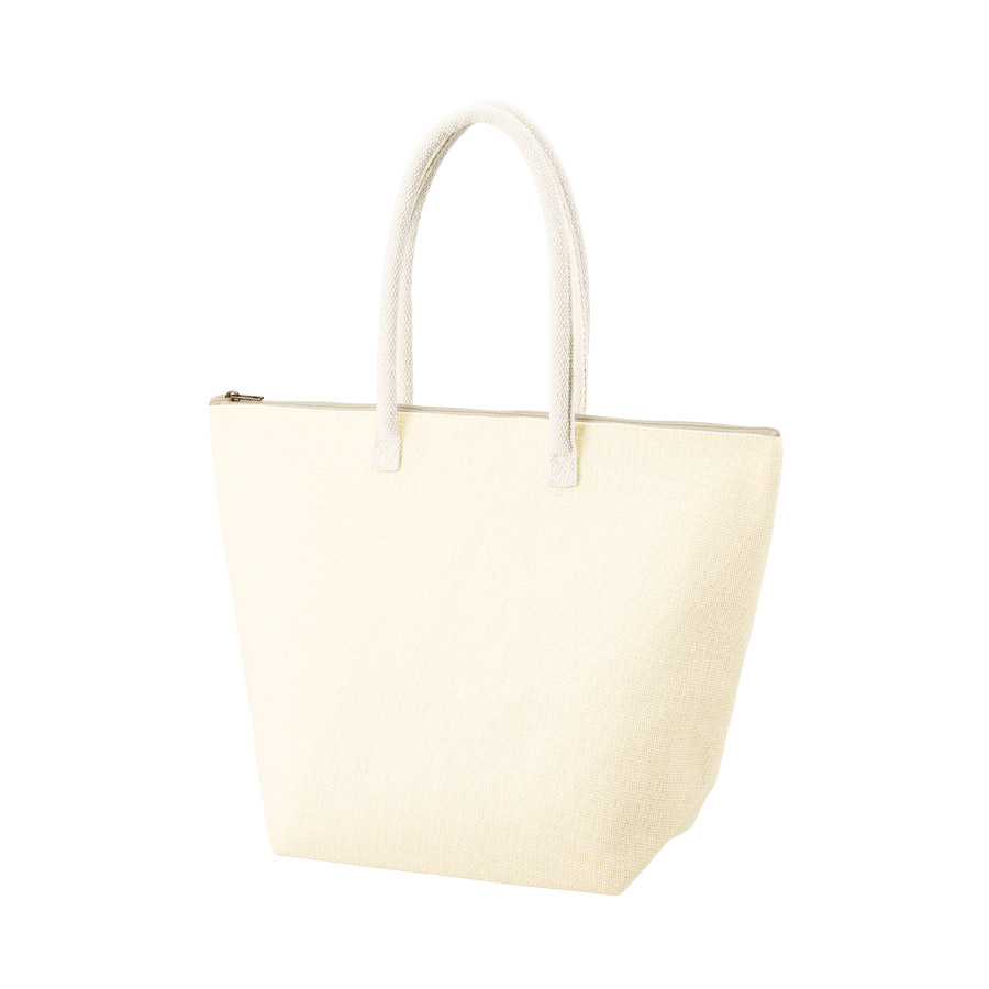ジュート保冷トート（M）　ナチュラルホワイト