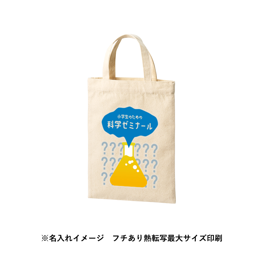 ライトキャンバスフラットバッグ（S） ナチュラル