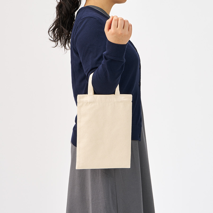 ライトキャンバスフラットバッグ（S） ナチュラル