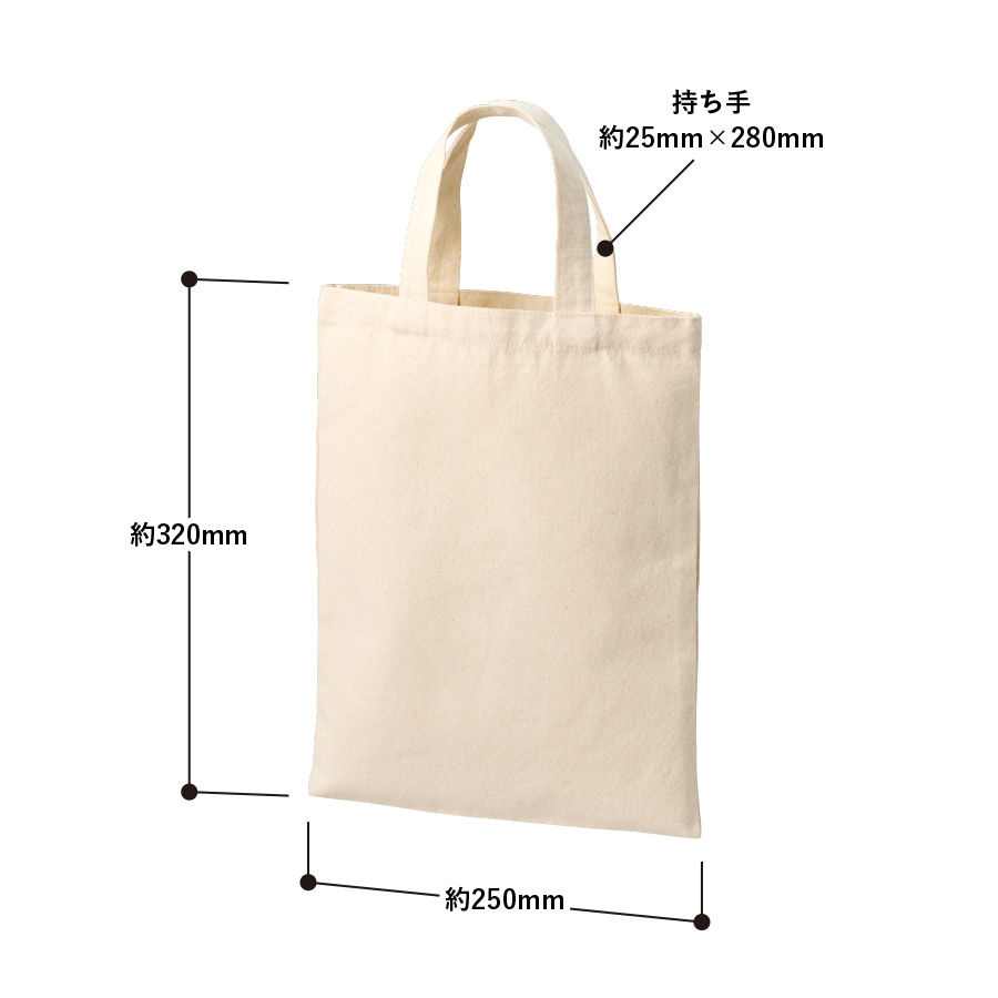 ライトキャンバスフラットバッグ（M）　ナチュラル