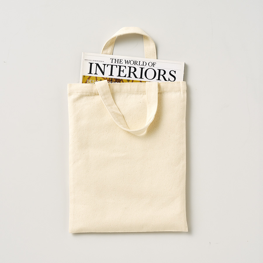 ライトキャンバスフラットバッグ（M）　ナチュラル