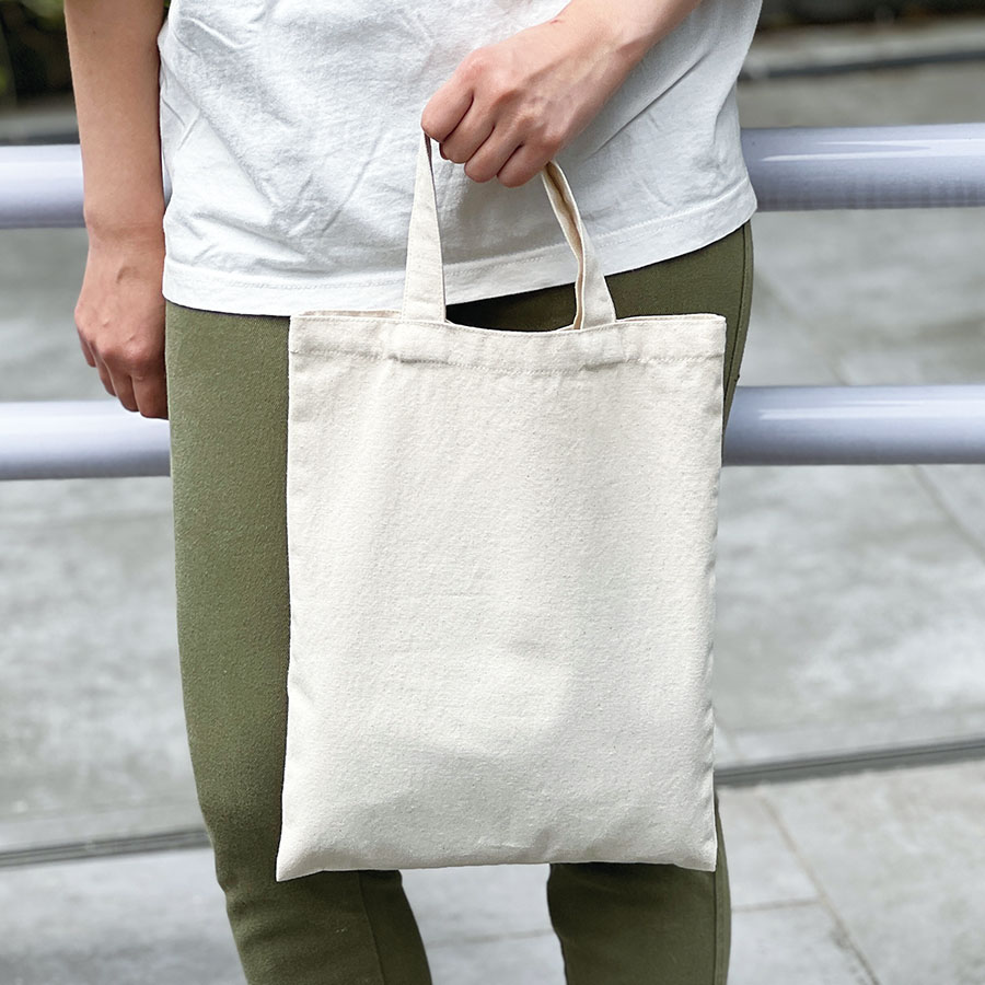 ライトキャンバスフラットバッグ（M）　ナチュラル