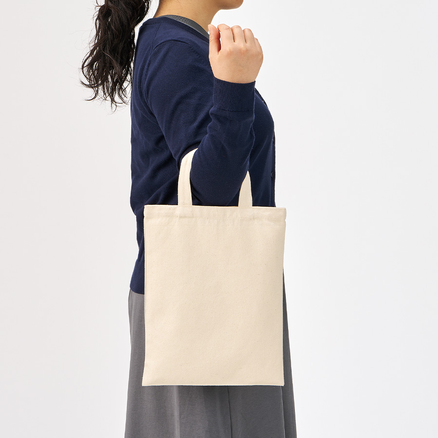 ライトキャンバスフラットバッグ（M）　ナチュラル