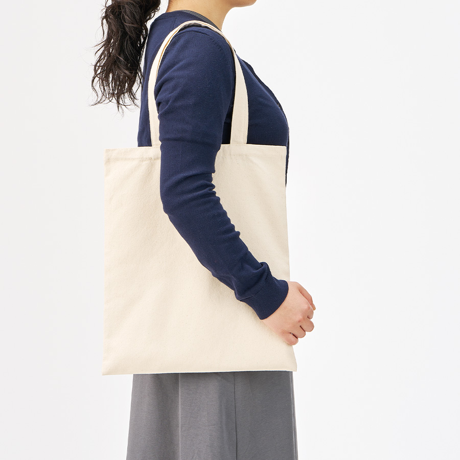 ライトキャンバスフラットバッグ（L）　ナチュラル