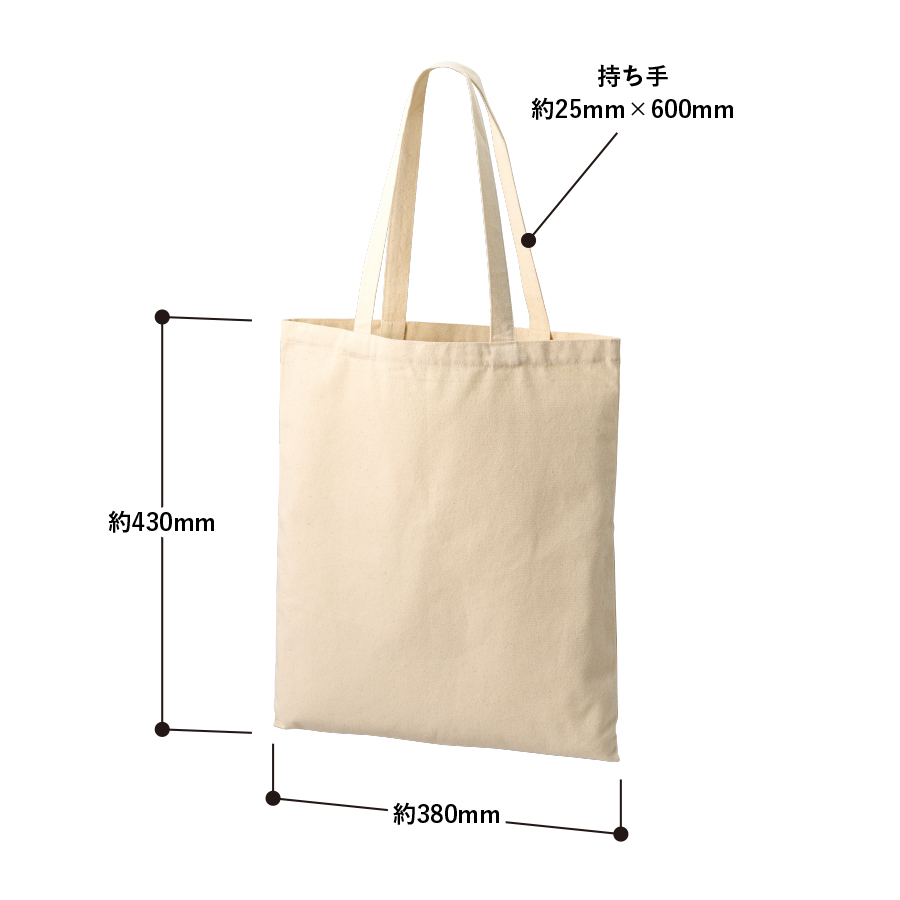 ライトキャンバスフラットバッグ（LL）　ナチュラル