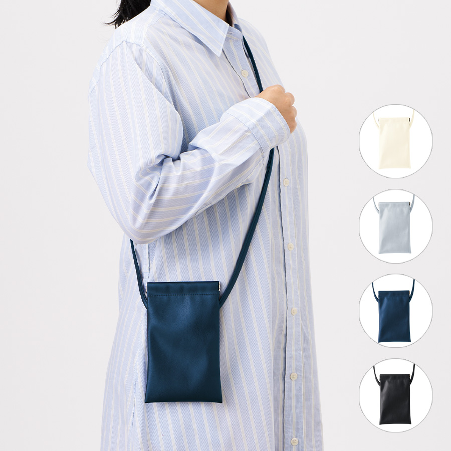 TR-1440バネ口レザースタイルサコッシュ