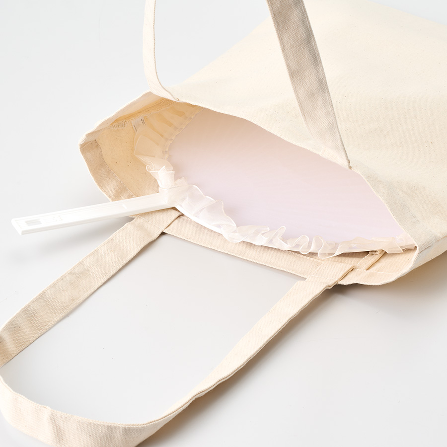 キャンバスフラットトートループ付