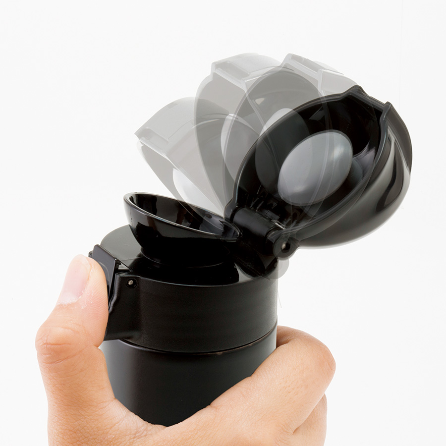 ワンタッチスリムサーモボトル　320ml　ブラック