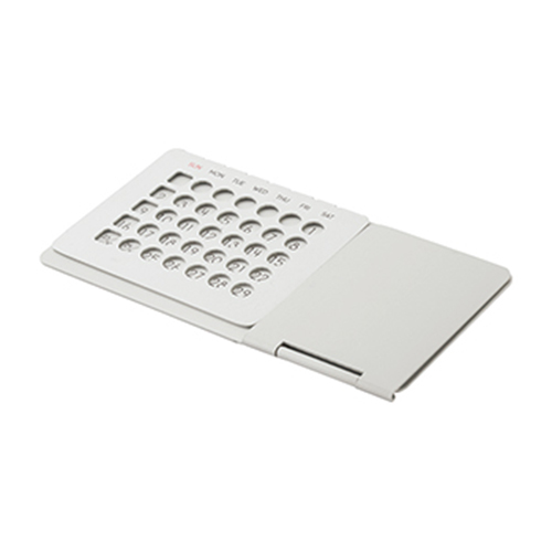 アルミ万年カレンダー