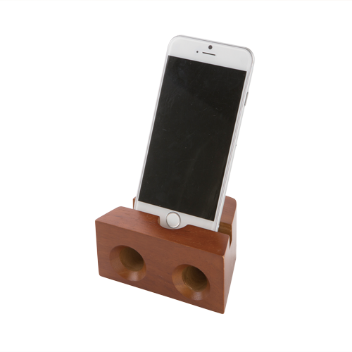 ラバーウッドスピーカースタンド　ダブルホーン