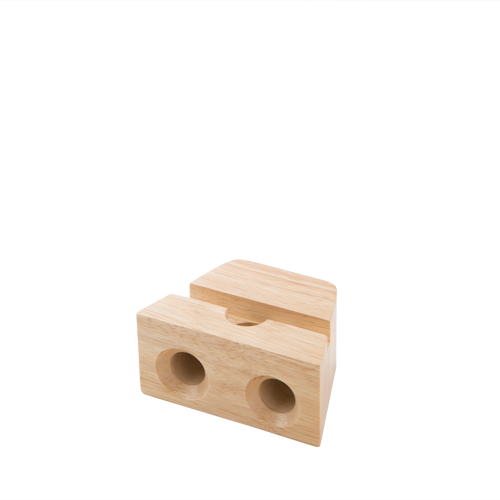 ラバーウッドスピーカースタンド　ダブルホーン