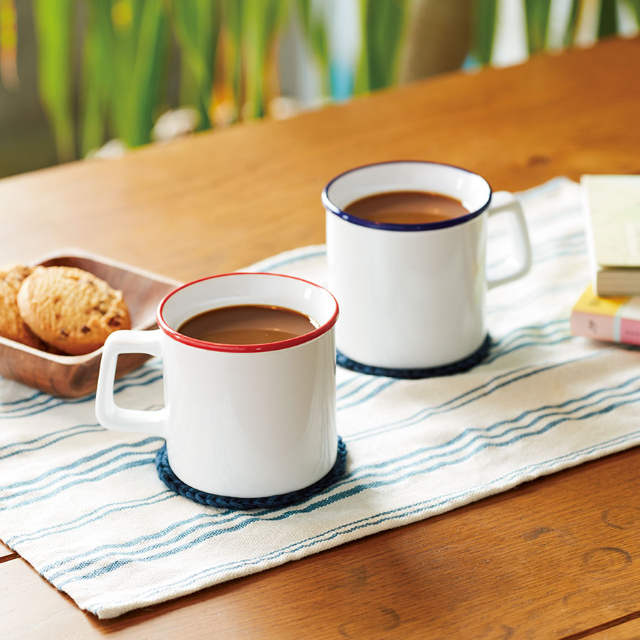 【アウトレット】陶器マグストレート　ラウンドリップ