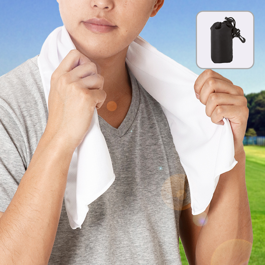 TS-1379涼感マフラータオル（巾着付）