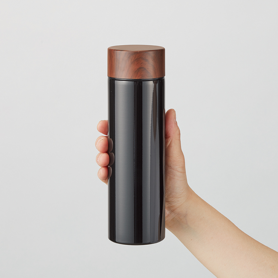 木目調サーモステンレスボトル　450ml