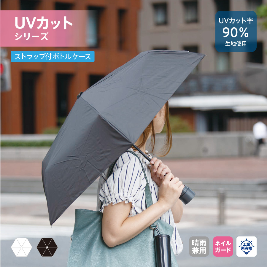 ボトルケースUV折りたたみ傘