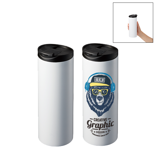 フタ付サーモストレートタンブラー 昇華転写対応