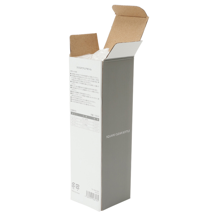 スクエアクリアボトル