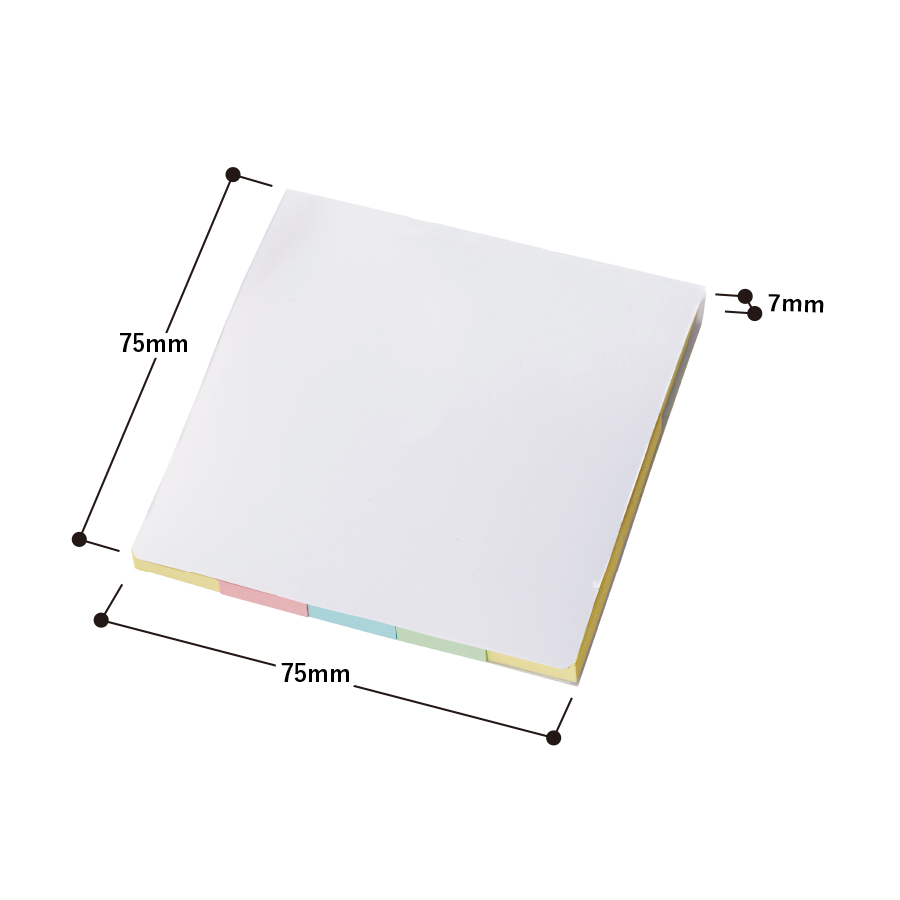 【プリント必須商品】カスタムデザイン付箋セット（L）