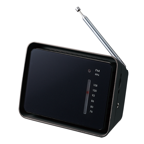 フロントパネルコンパクトラジオ