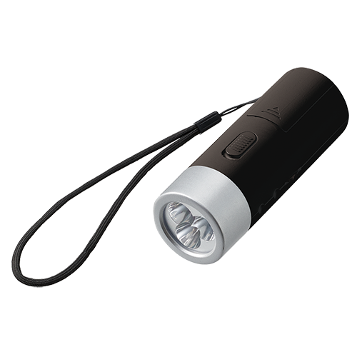 立てておけるラジオ付トーチライト