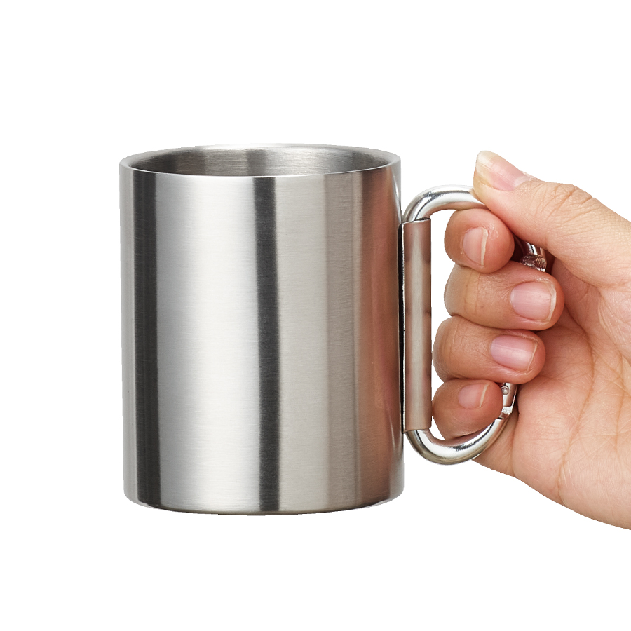 折りたたみカラビナハンドルステンレスマグ