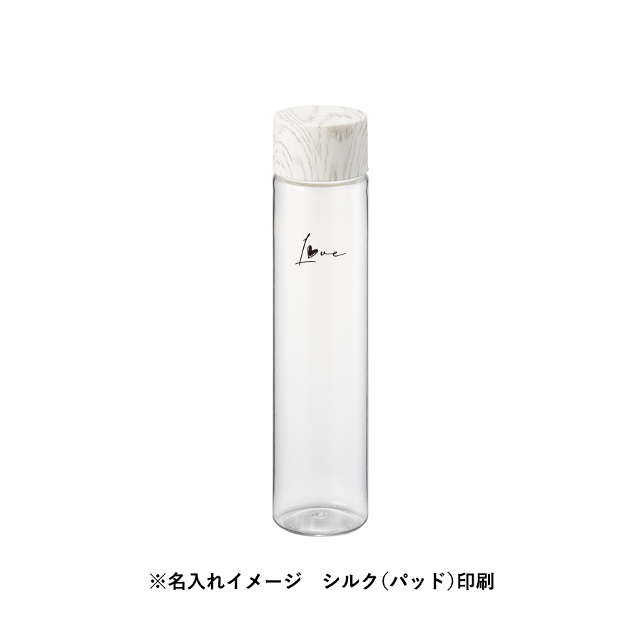木目調キャップスリムクリアボトル