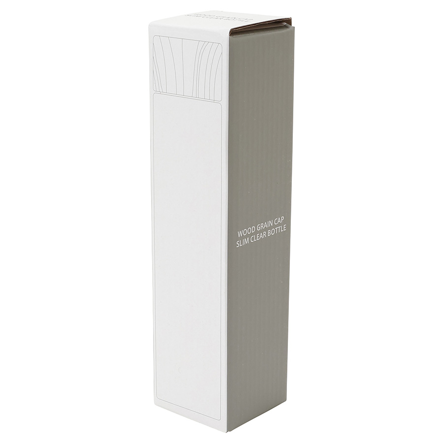 木目調キャップスリムクリアボトル