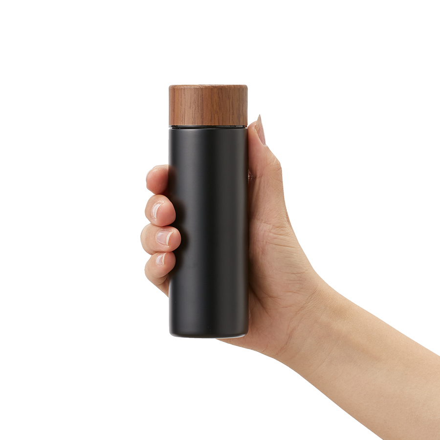 木目調サーモステンレスボトル　130ml