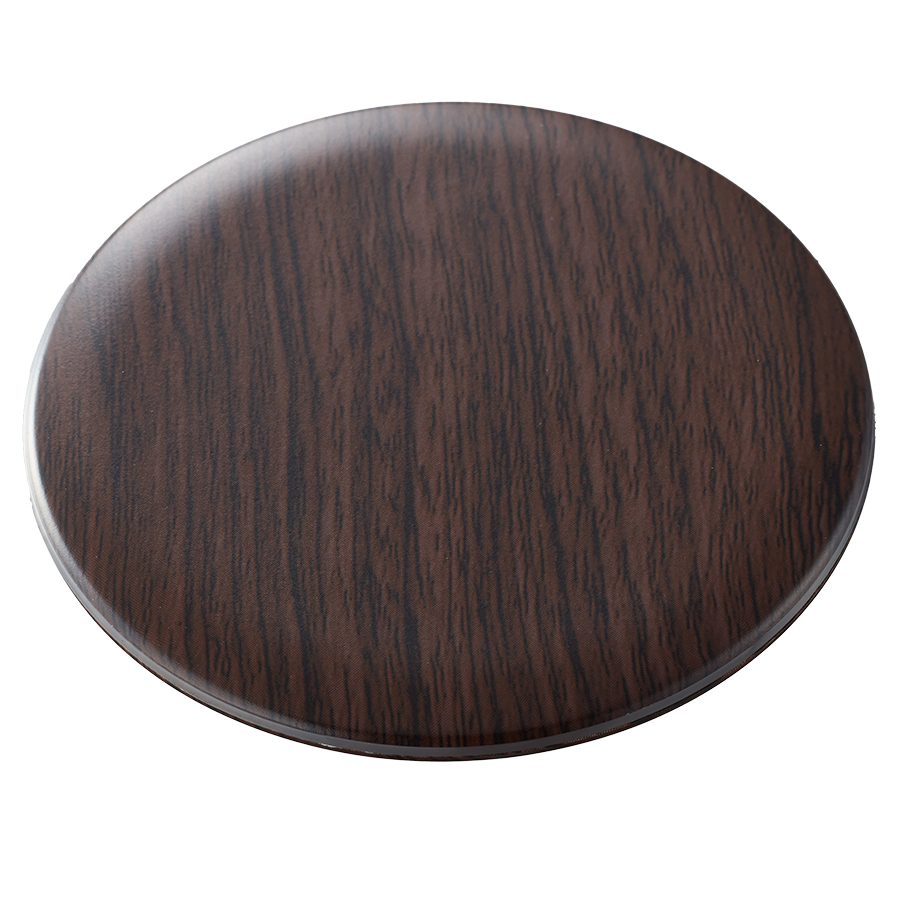 木目調ワイヤレス充電器　ラウンド10W